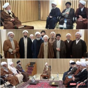 دیدار امام جمعه آمل با آیت‌الله العظمی جوادی آملی در قم