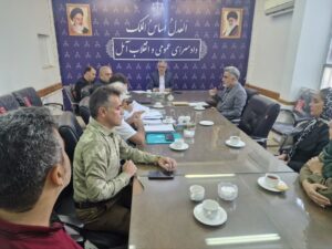 جلسه دادستان آمل. برای پیگیری مشکلات مجتمع ۲۰۲واحدی مسکن مهر آمل